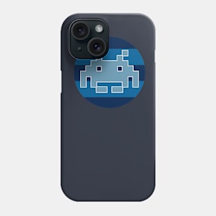 1970s Video Game Alien Invader Blues Phone Case