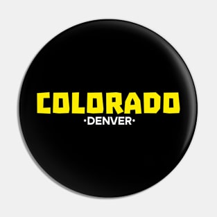 COLORADO denver t-shirt classic Pin