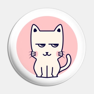 Bored cute cat Pin