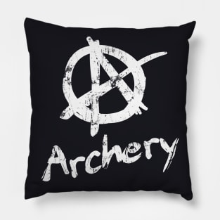 Archery Anarchy Symbol Pillow