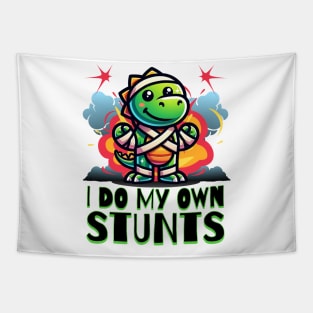 I Do My Own Stunts Tapestry