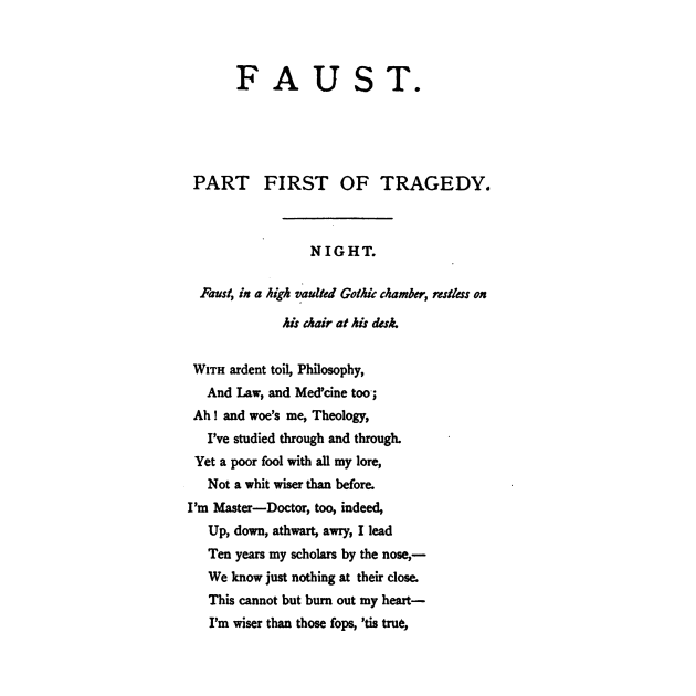 HIGH RESOLUTION Faust Johann Wolfgang von Goethe First Page by buythebook86