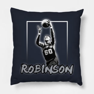 David Robinson\\Legend Basketball Player Vintage Style Pillow
