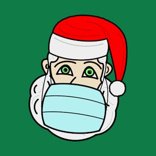 Santa Claus with a face mask T-Shirt