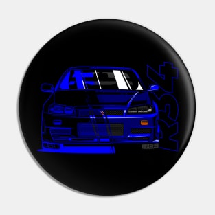 Skyline GT R34 Blue front Pin