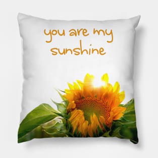 sunflower burst (you are my sunshine) Pillow