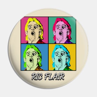 Ric Flair Pop Art Style Pin