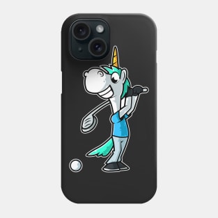 Unicorn Golf Player Golfer Golfing Funny Kids Boys print Phone Case