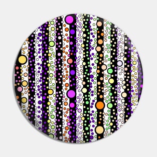 Colorful Psychedelic Hippie Trippy Retro Mod Groovy Geometric Circle Stripe Pattern Pin