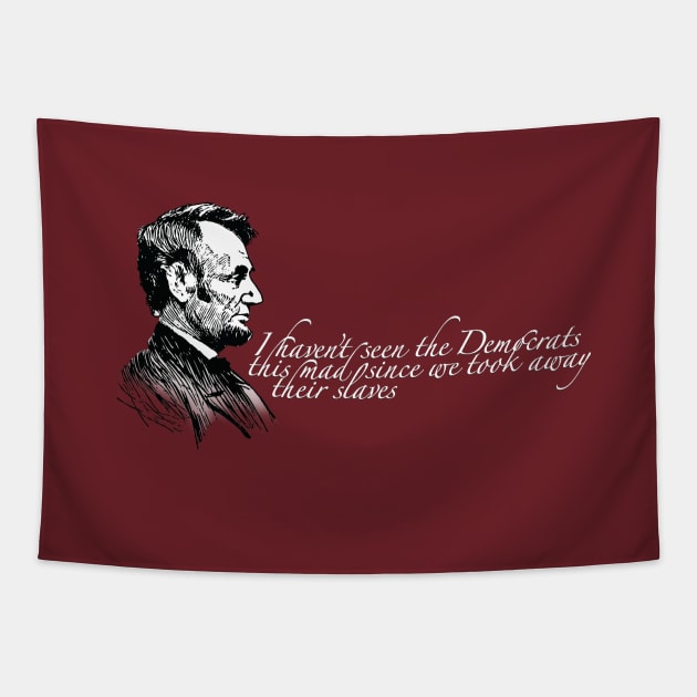 Abraham Lincoln - sense of humor quote Tapestry by DDGraphits