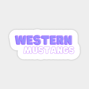 Western Mustangs Magnet