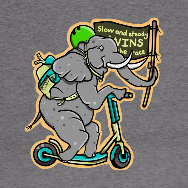 Slow and Steady Wins The Race Funny Cycling Jersey