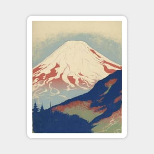 Japanese Mountain Landscape Magnet