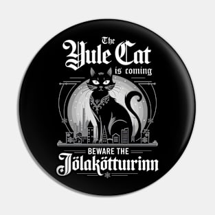 The Yule Cat Jolakotturinn Christmas Cat Pin