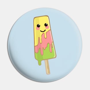 Cute Summer Melty Kawaii Popsicle Design Pin