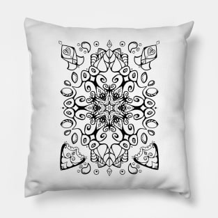 Plagued Thoughts Mandala Pillow