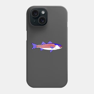 American Flag Striped bass The American Striper Phone Case