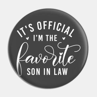 My Son In Law Is My Favorite Child Funny Family Humor Groovy Pin