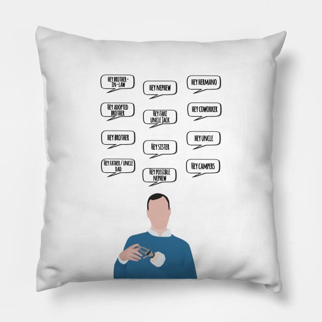 buster bluth "hey" quotes Pillow by aluap1006