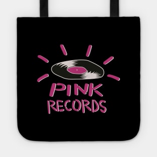 Pink Records Tote