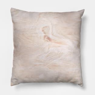 Mauve Sand Smoke Marble on White Swirl Glass Pillow