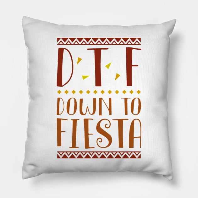 Down To Fiesta Pillow by VectorPlanet