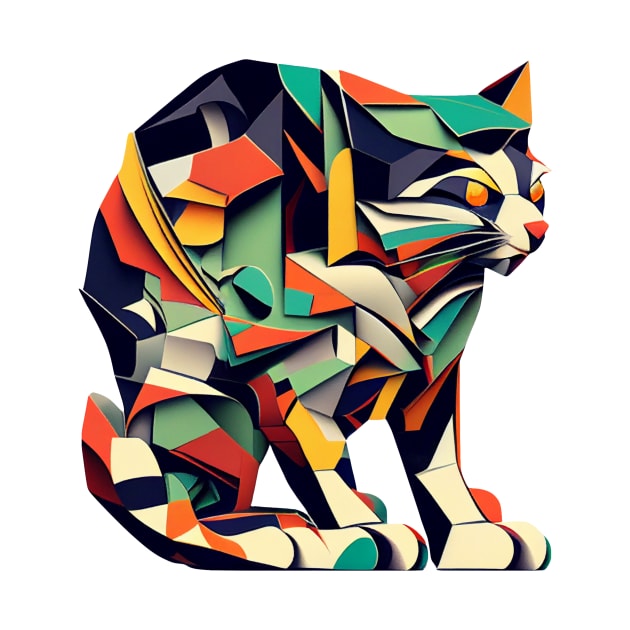 Abstract kitty by stkUA