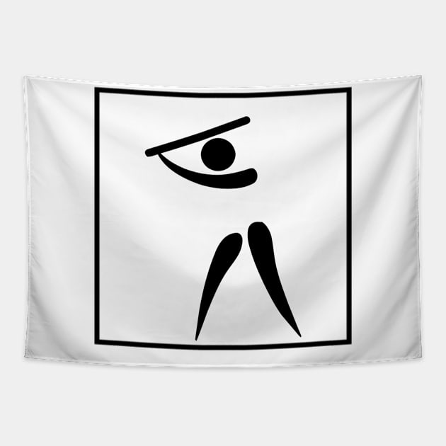 Baseball Pictogram Tapestry by Tshirt114