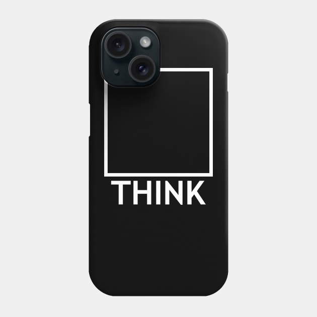 THINK OUTSIDE THE BOX dark Phone Case by timlewis