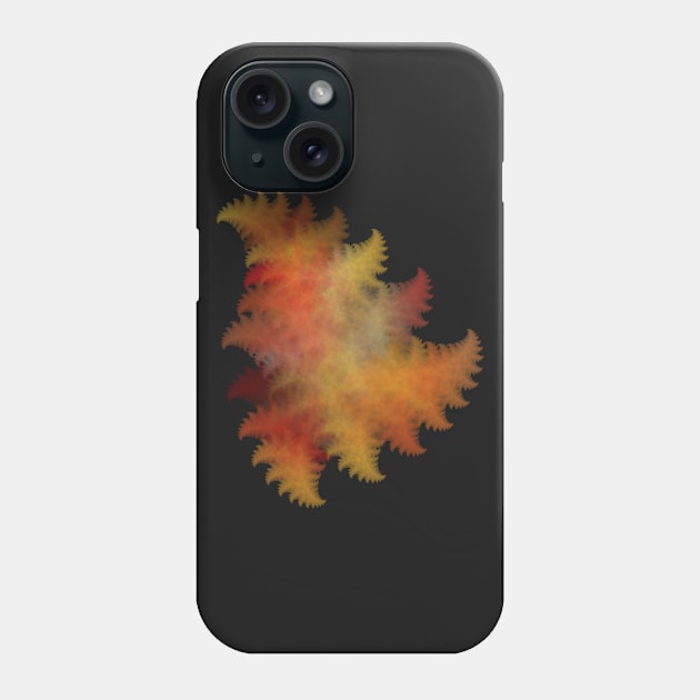 Autumn Ferns Fractal Phone Case by menessie