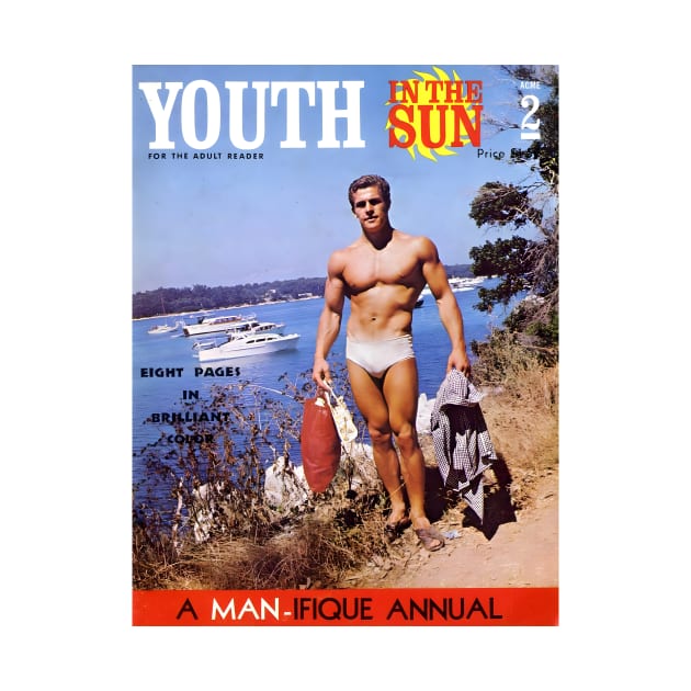 YOUTH IN THE SUN - Vintage Physique Muscle Male Model Magazine Cover by SNAustralia