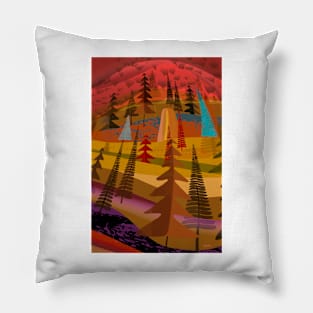 Forest in Amber Pillow