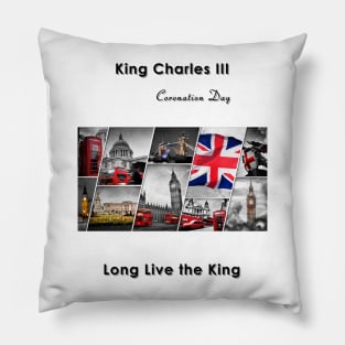 King’s coronation tshirt celebration London Pillow