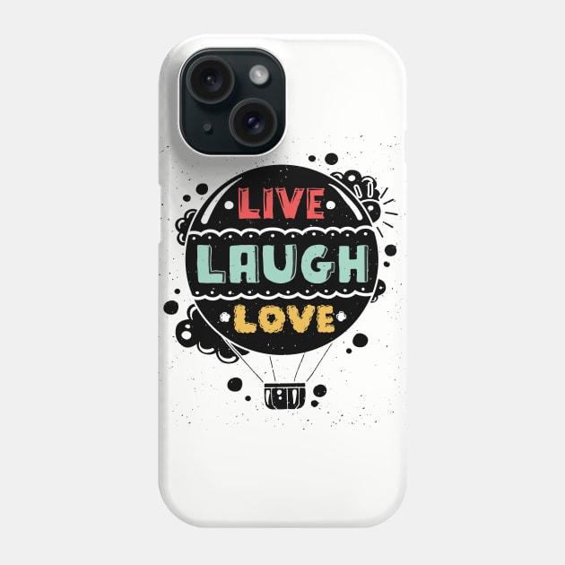 Live Laugh Love Phone Case by VintageArtwork