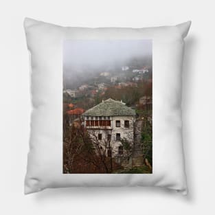 Traditional architecture of Pelion mountain Pillow