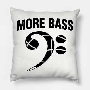 More Bass Clef Pillow