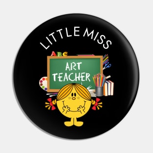 Little Miss ART Teacher Pin