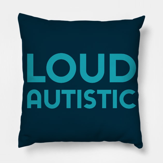 Loud Autistic (Sans) Pillow by Model Deviance Designs