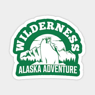 wilderness typography design Magnet