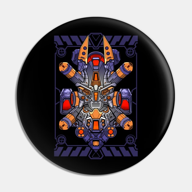 Cool looking robot head Pin by eleazarion