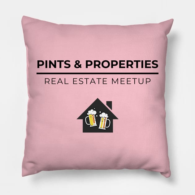 Pints & Properties Pillow by Five Pillars Nation