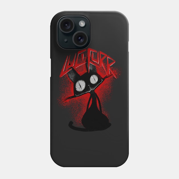 Lucifurr The Cat Phone Case by cowyark rubbark