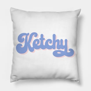 Rocket punch Ketchy typography Pillow