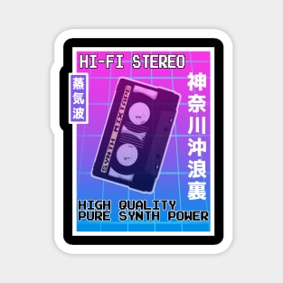 Vaporwave Aesthetic Style 80s Synthwave Retro Magnet