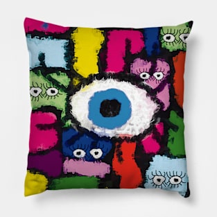 Witnessing a Miracle - Abstract Art Pillow