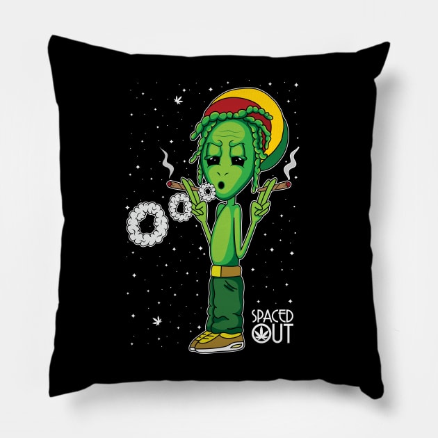 Stoner Alien Pillow by MightyShroom