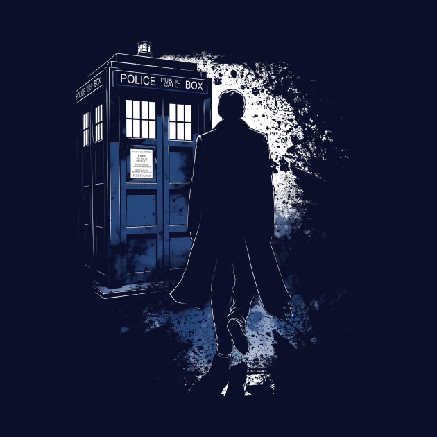 The 10th Doctor & The Tardis by DesignedbyWizards