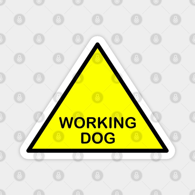 Working dog Magnet by mariauusivirtadesign