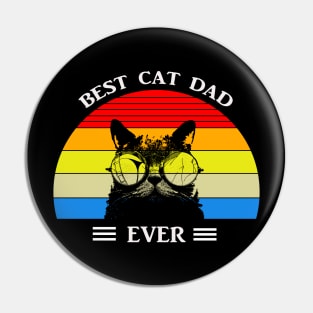 Best Cat Dad Ever - Cat Lover Pin