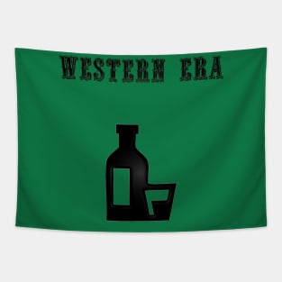 Western Era - Whiskey Bottle and Glass Tapestry